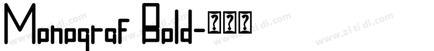 Monograf Bold字体转换